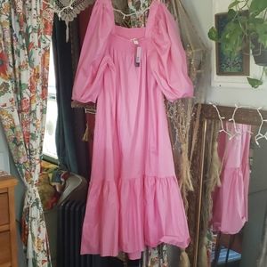 NWT 100% organic cotton puff sleeve dress